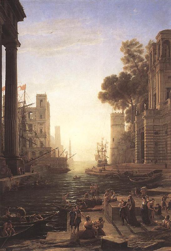Claude Lorrain Embarkation of St Paula Romana at Ostia oil painting image